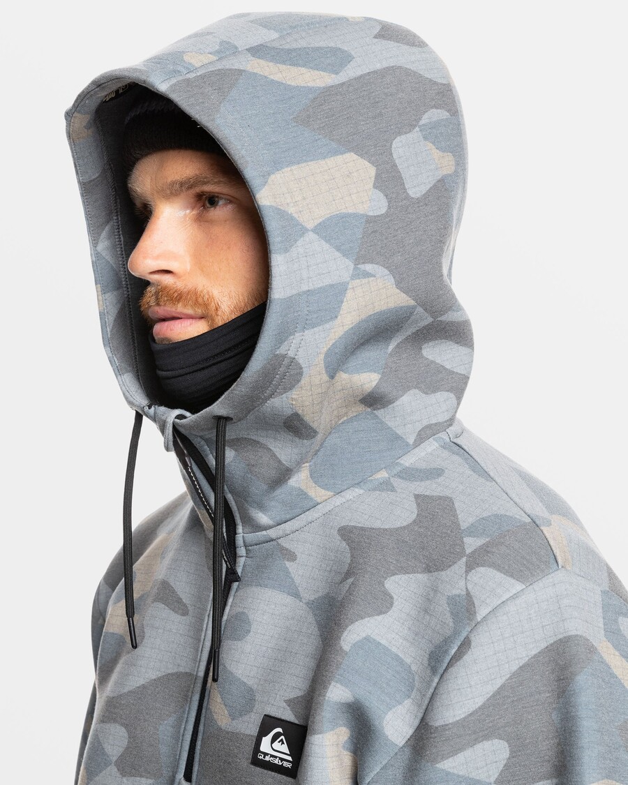Quik Silver Shredder Hoodie - Puzzle Camo Ice Flow