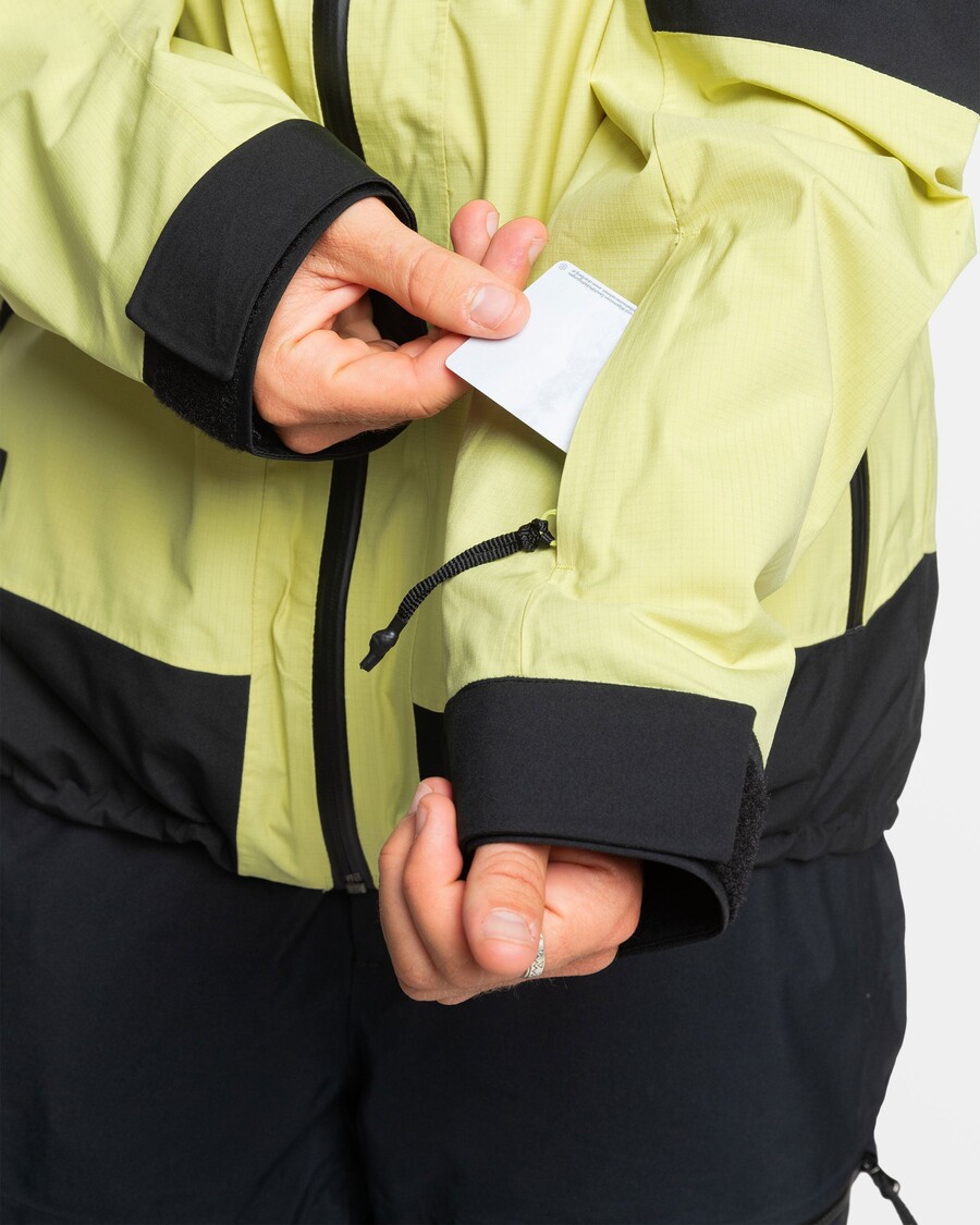 Сверхлегкая зимняя куртка Quiksilver 20K — цвет сельдерея