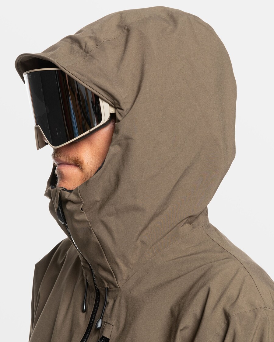 Quik Silver Quest Stretch 20K Snow Jacket - Canteen