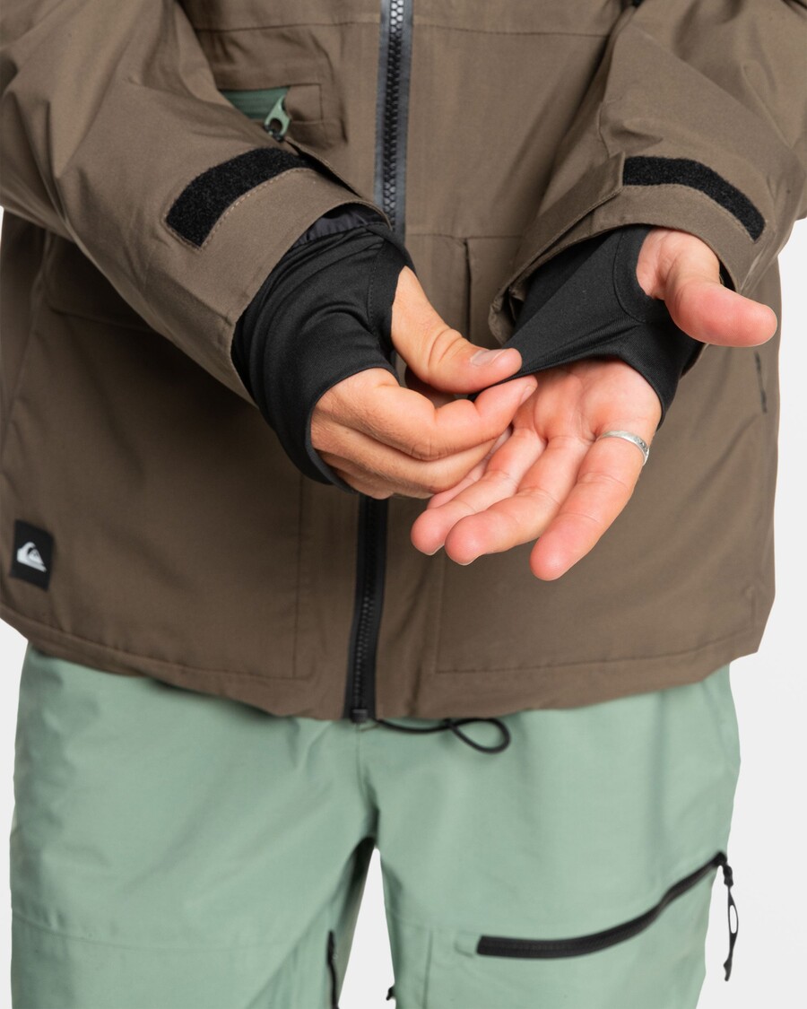 Quik Silver Quest Stretch 20K Snow Jacket - Canteen