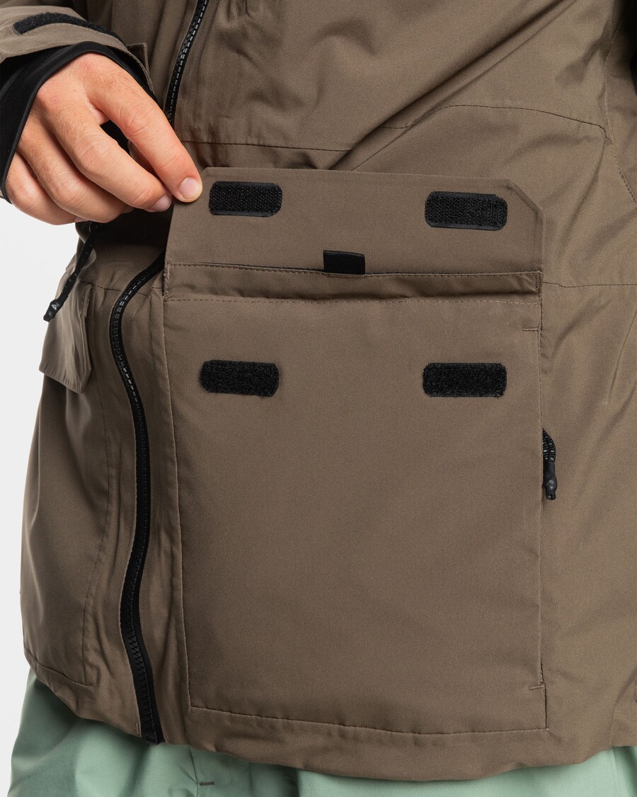 Quik Silver Quest Stretch 20K Snow Jacket - Canteen