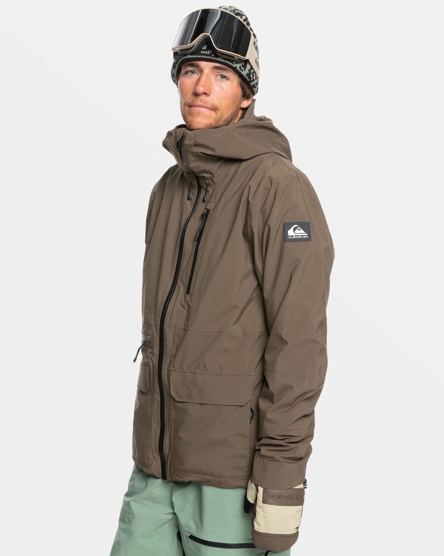 Quik Silver Quest Stretch 20K Snow Jacket - Canteen