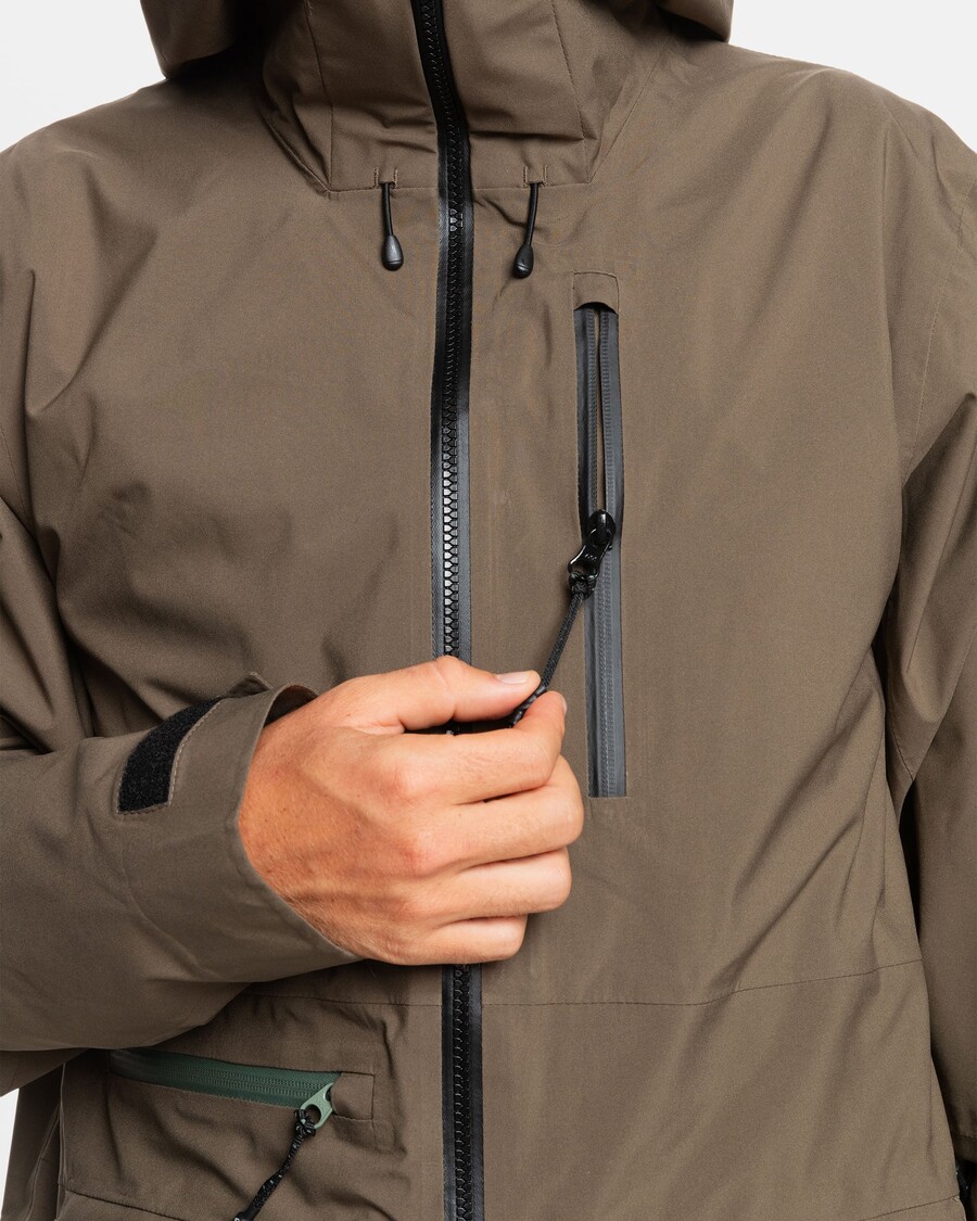 Quik Silver Quest Stretch 20K Snow Jacket - Canteen