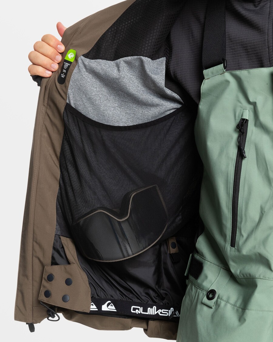 Quik Silver Quest Stretch 20K Snow Jacket - Canteen