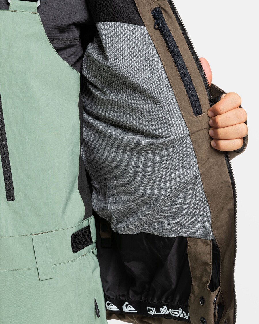 Quik Silver Quest Stretch 20K Snow Jacket - Canteen