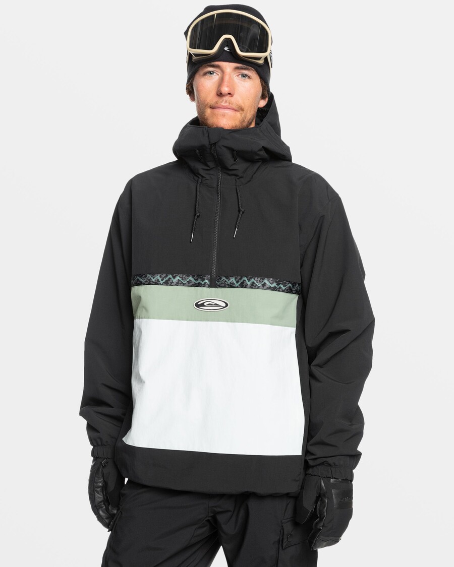 Sněhová Bunda Quiksilver Steeze - Pravá černá