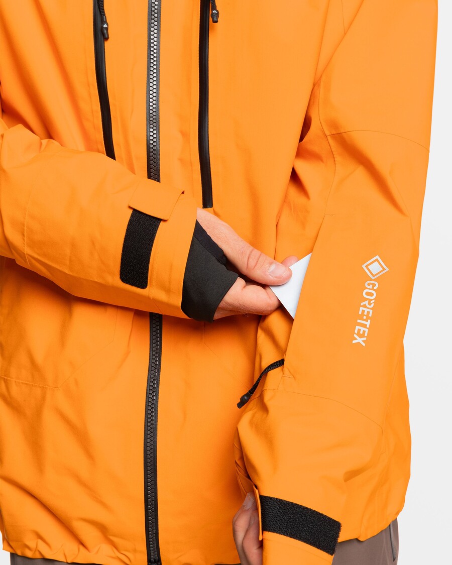 クイックシルバー プロ パス ゴアテックス 2L スノー ジャケット - オレンジ ペッパー