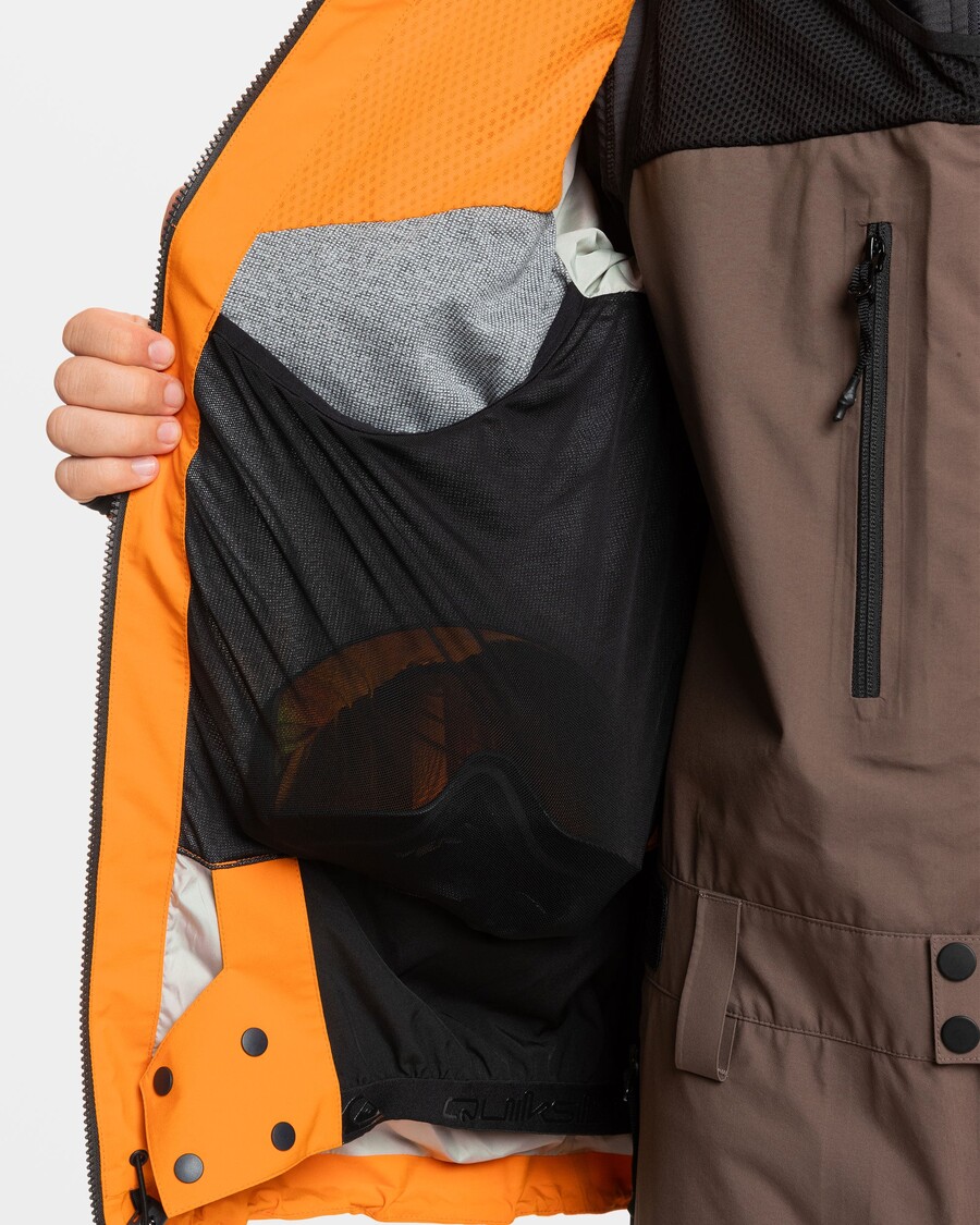 クイックシルバー プロ パス ゴアテックス 2L スノー ジャケット - オレンジ ペッパー