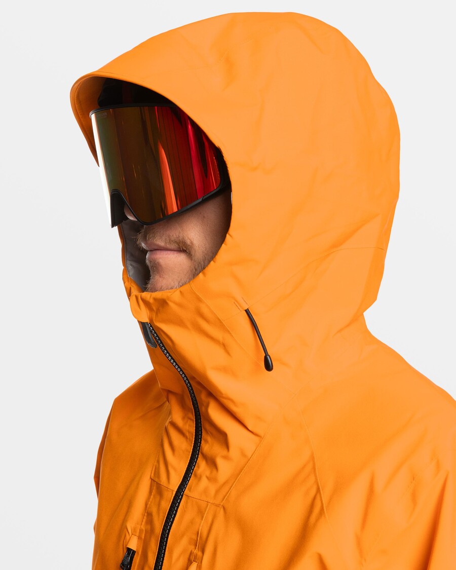 クイックシルバー プロ パス ゴアテックス 2L スノー ジャケット - オレンジ ペッパー
