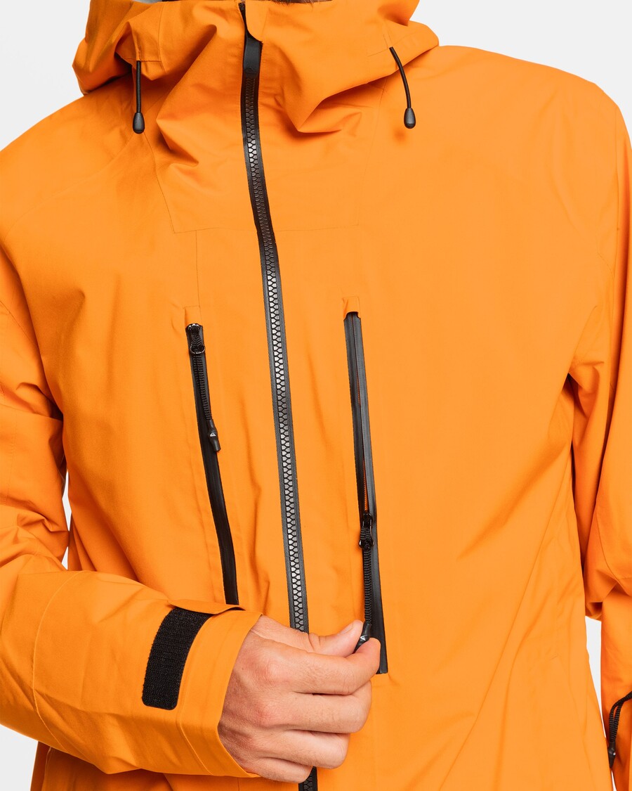 クイックシルバー プロ パス ゴアテックス 2L スノー ジャケット - オレンジ ペッパー