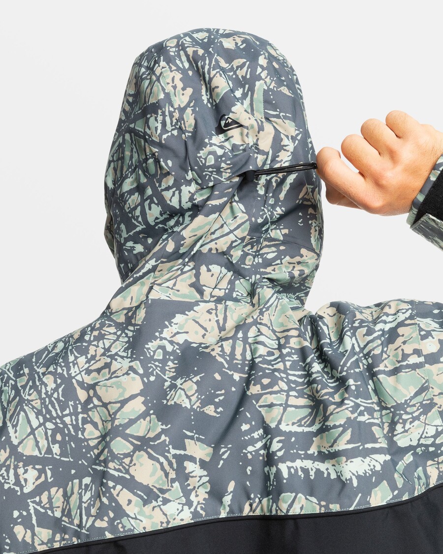 Quik Silver High Altitude 20K Snow Jacket - Woodland Abstract Sea Spray
