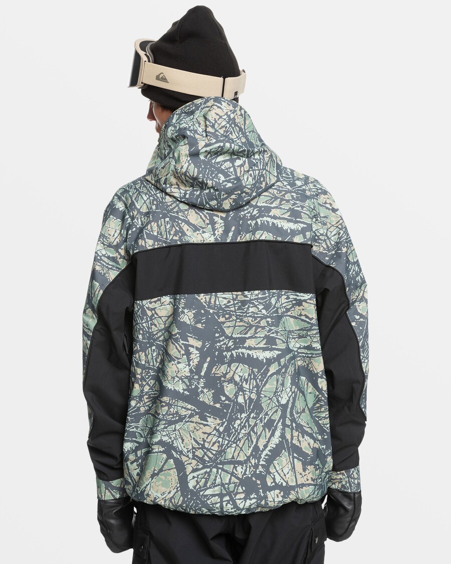 Quik Silver High Altitude 20K Snow Jacket - Woodland Abstract Sea Spray