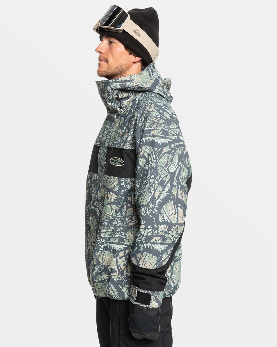 Quik Silver High Altitude 20K Snow Jacket - Woodland Abstract Sea Spray