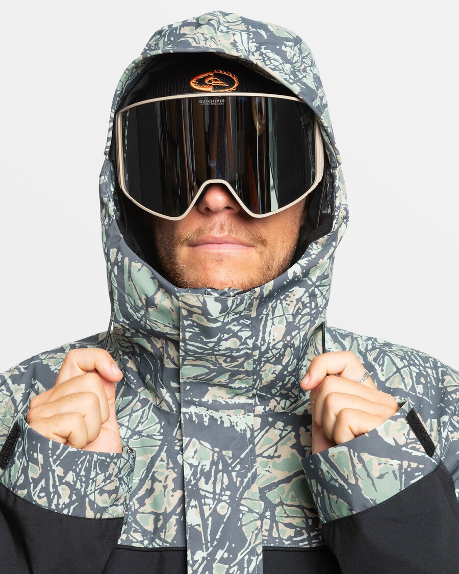 Quik Silver High Altitude 20K Snow Jacket - Woodland Abstract Sea Spray