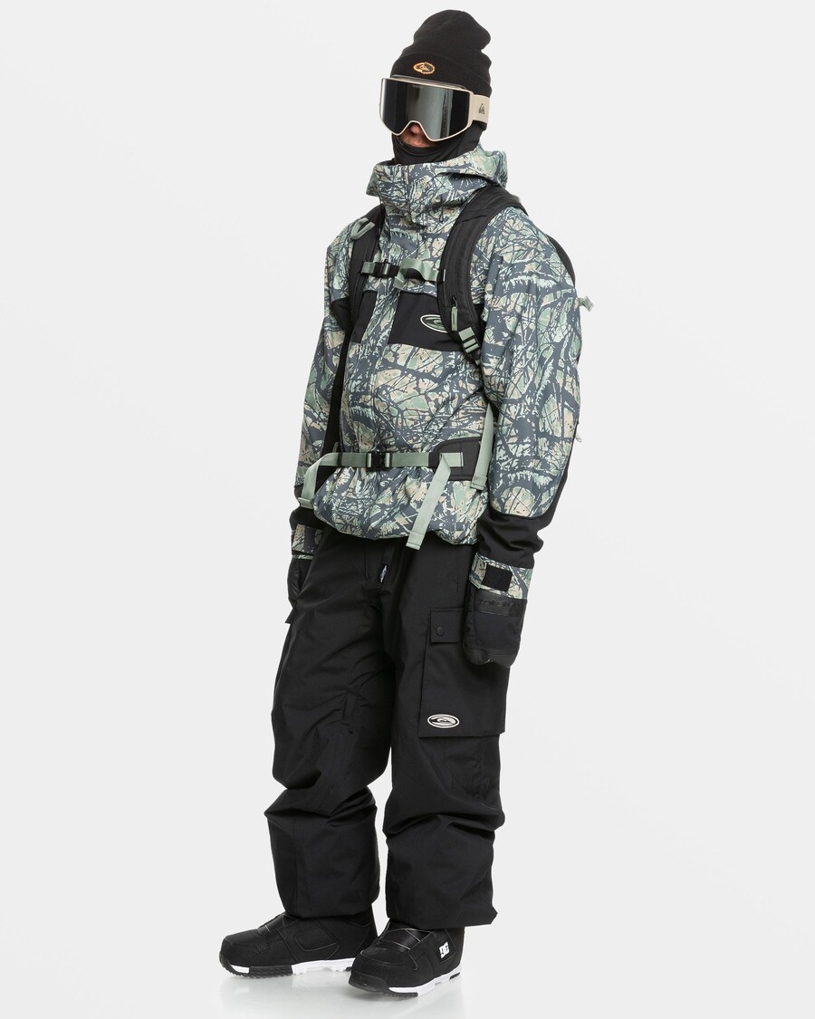 Quik Silver High Altitude 20K Snow Jacket - Woodland Abstract Sea Spray