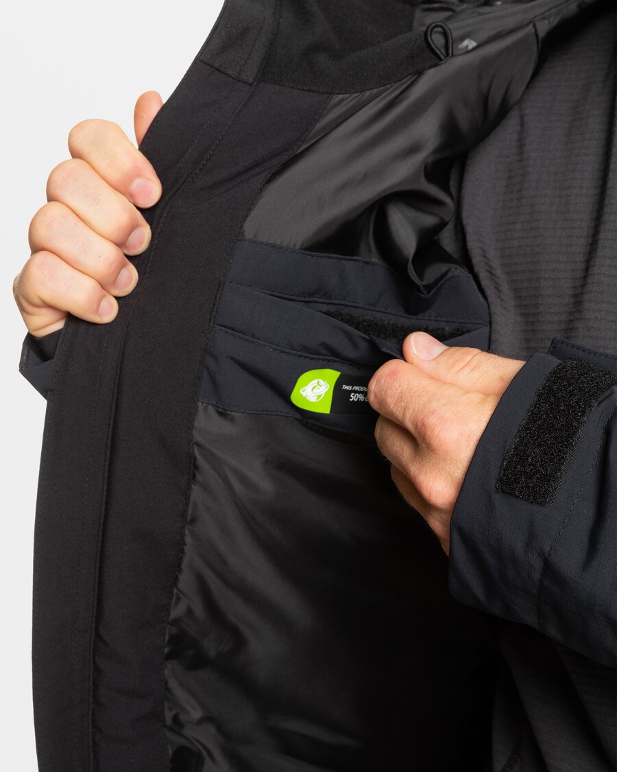 Quiksilver Fairbanks Sniega Jaka - Patiesi Melna