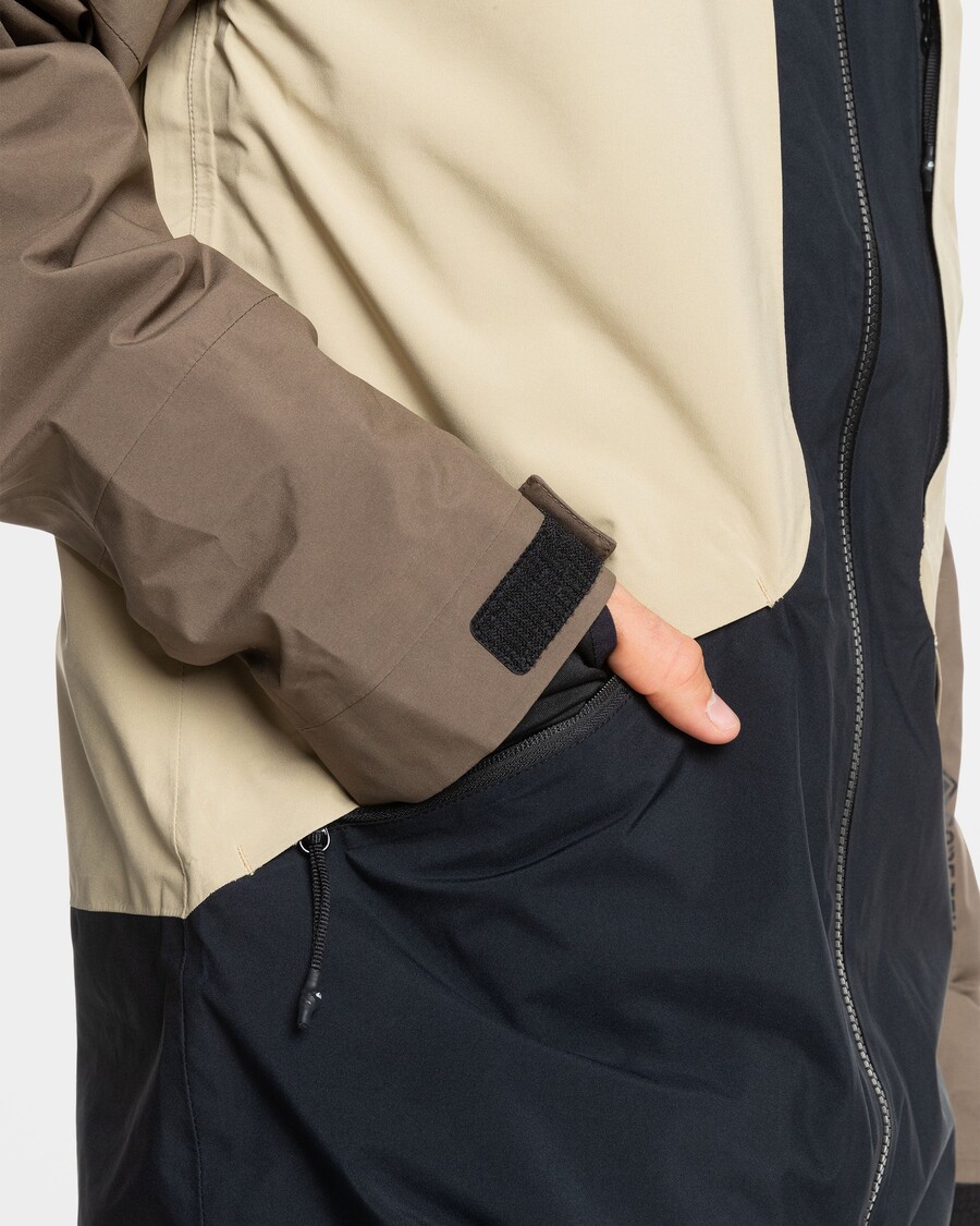 Quik Silver Forever Stretch Gore-Tex Snow Jacket - Canteen