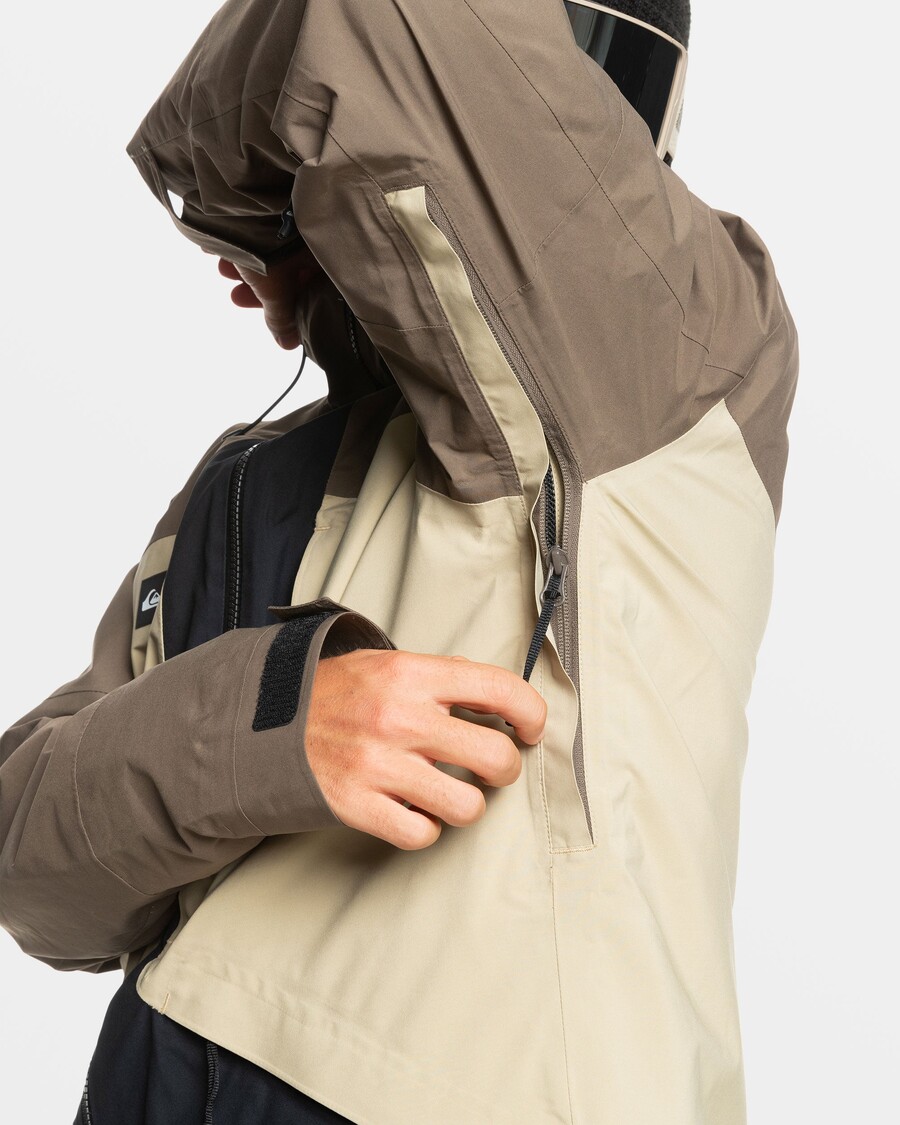 Quik Silver Forever Stretch Gore-Tex Snow Jacket - Canteen