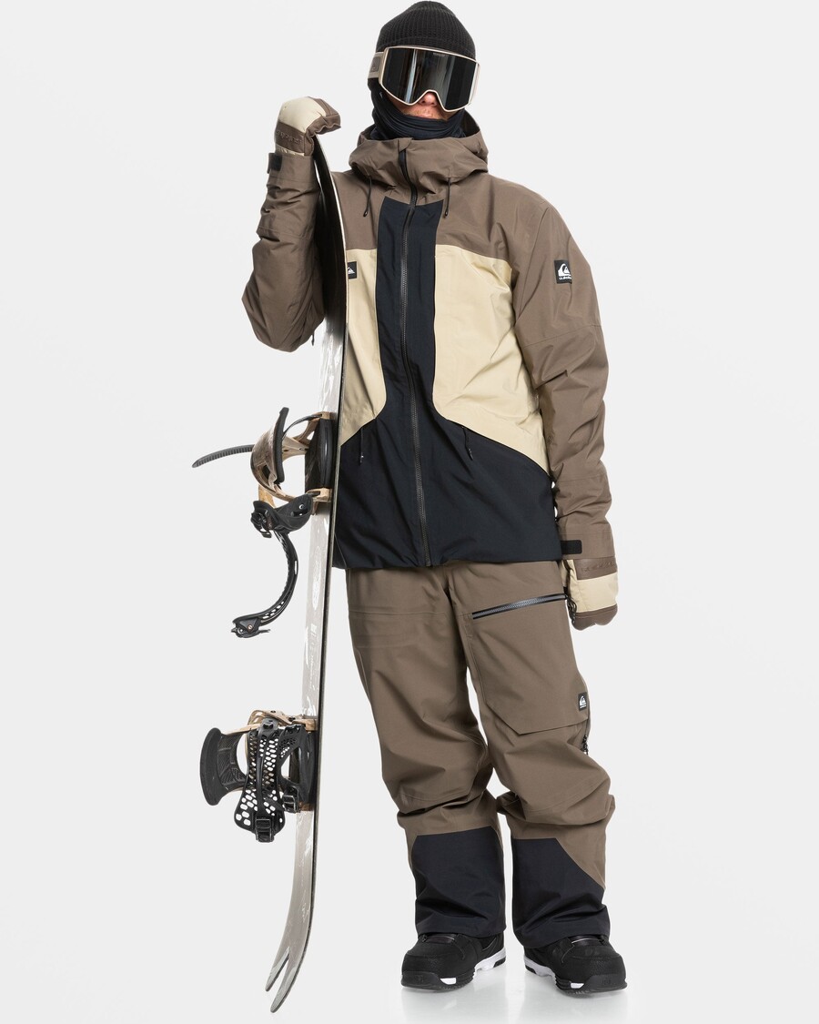 Quik Silver Forever Stretch Gore-Tex Snow Jacket - Canteen