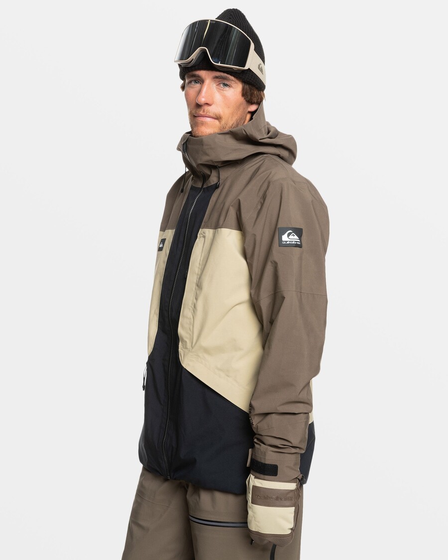 Quik Silver Forever Stretch Gore-Tex Snow Jacket - Canteen