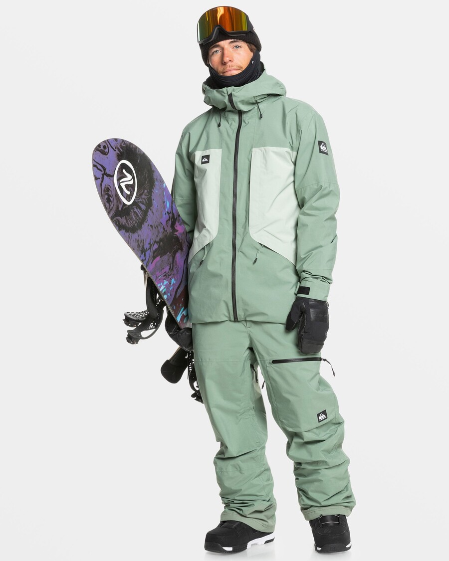 Quiksilver Sonsuza Kadar Streç Gore-tex Kar Ceketi - Deniz Spreyi