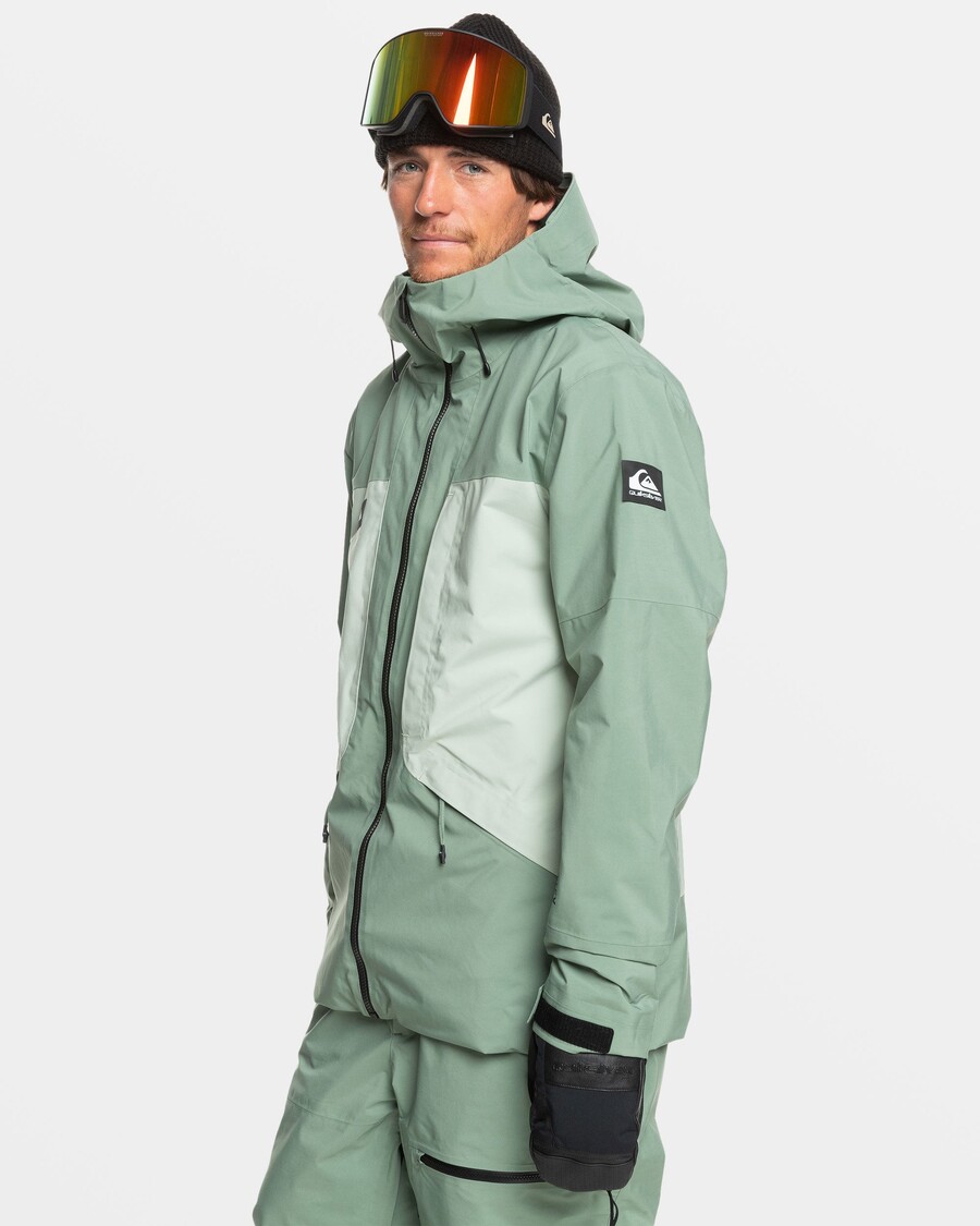 Quiksilver Sonsuza Kadar Streç Gore-tex Kar Ceketi - Deniz Spreyi