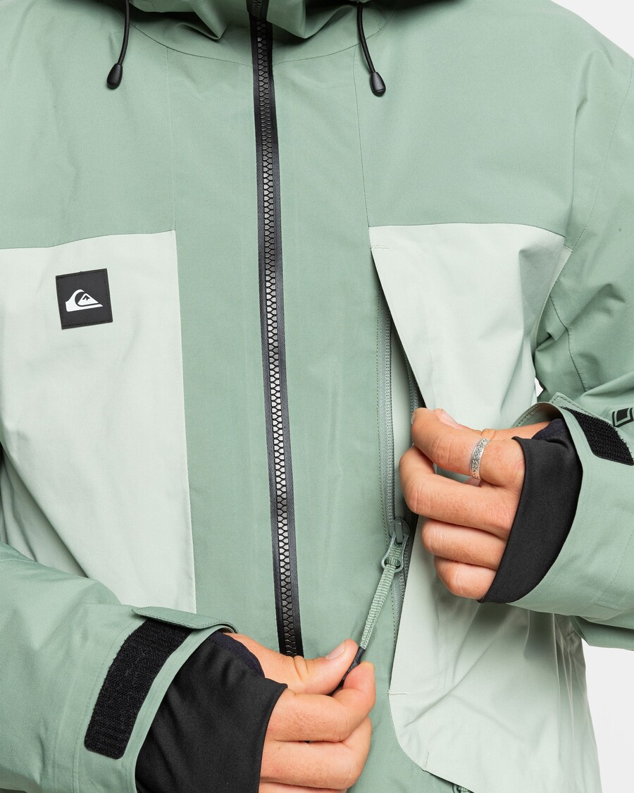 Quiksilver Sonsuza Kadar Streç Gore-tex Kar Ceketi - Deniz Spreyi