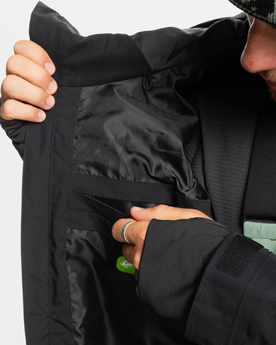 クイックシルバー ミッション ゴアテックス スノー ジャケット - トゥルー ブラック