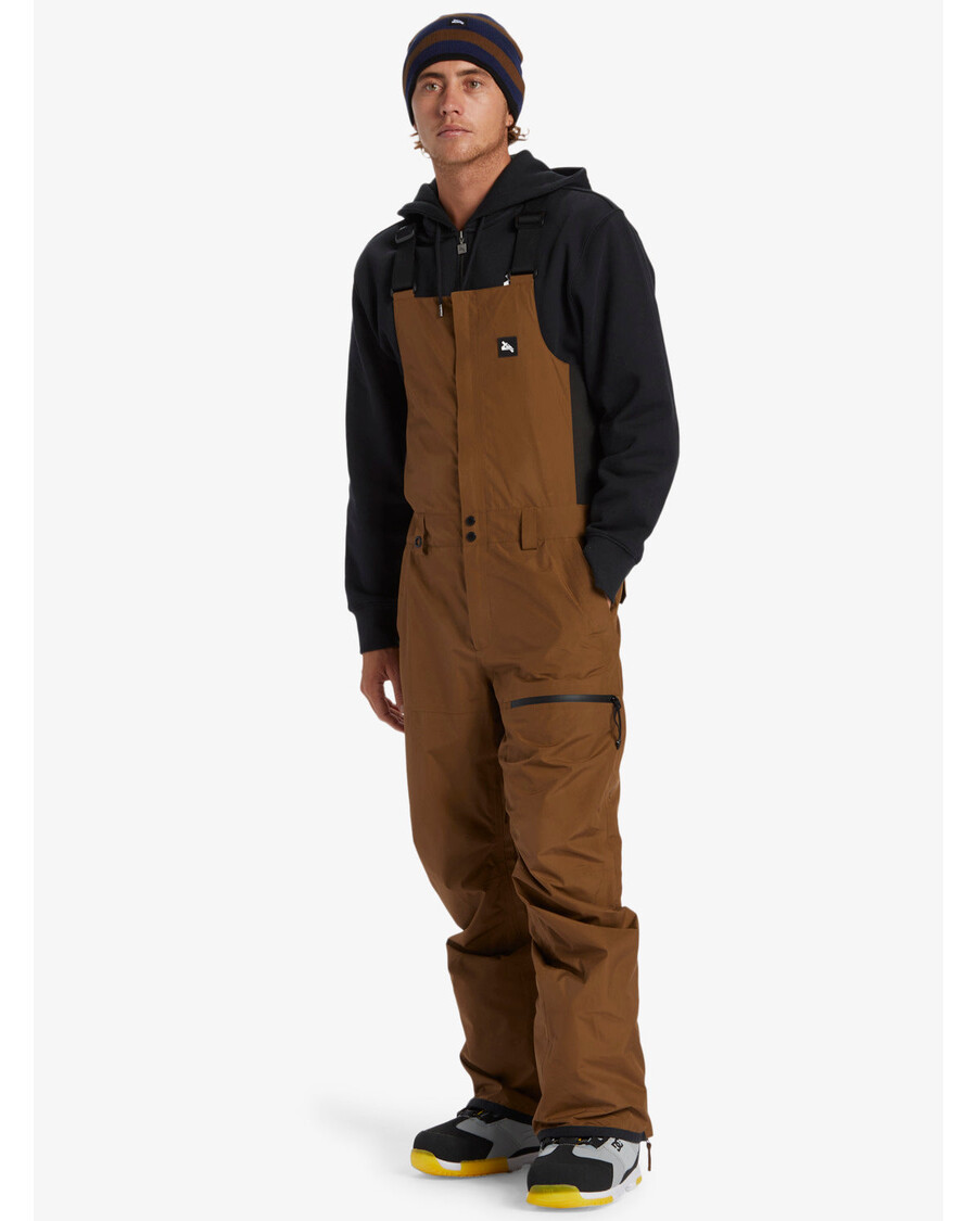 Quik Silver Snyc Technical Snow Bib Pants - Sepia