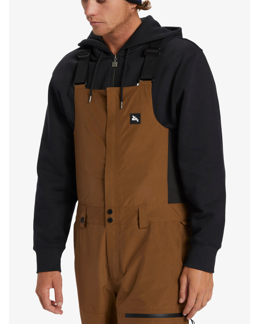 Quik Silver Snyc Technical Snow Bib Pants - Sepia