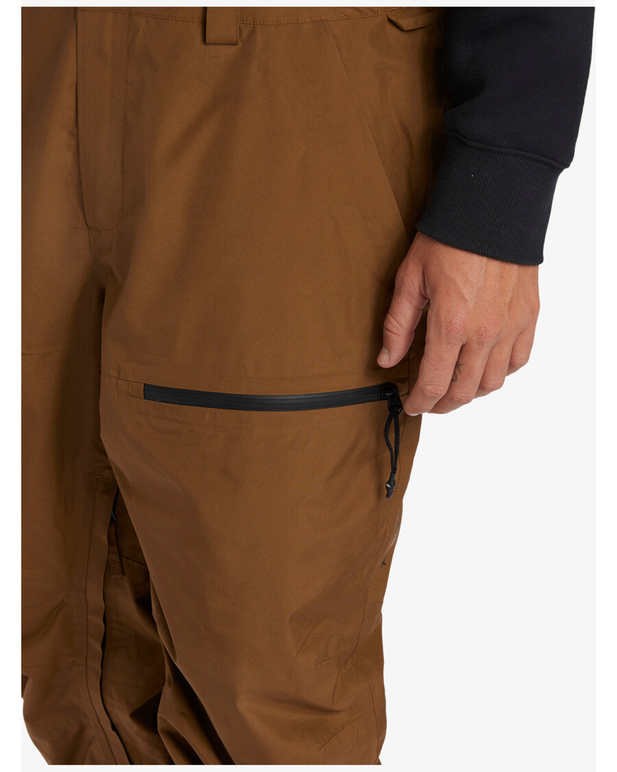 Quik Silver Snyc Technical Snow Bib Pants - Sepia
