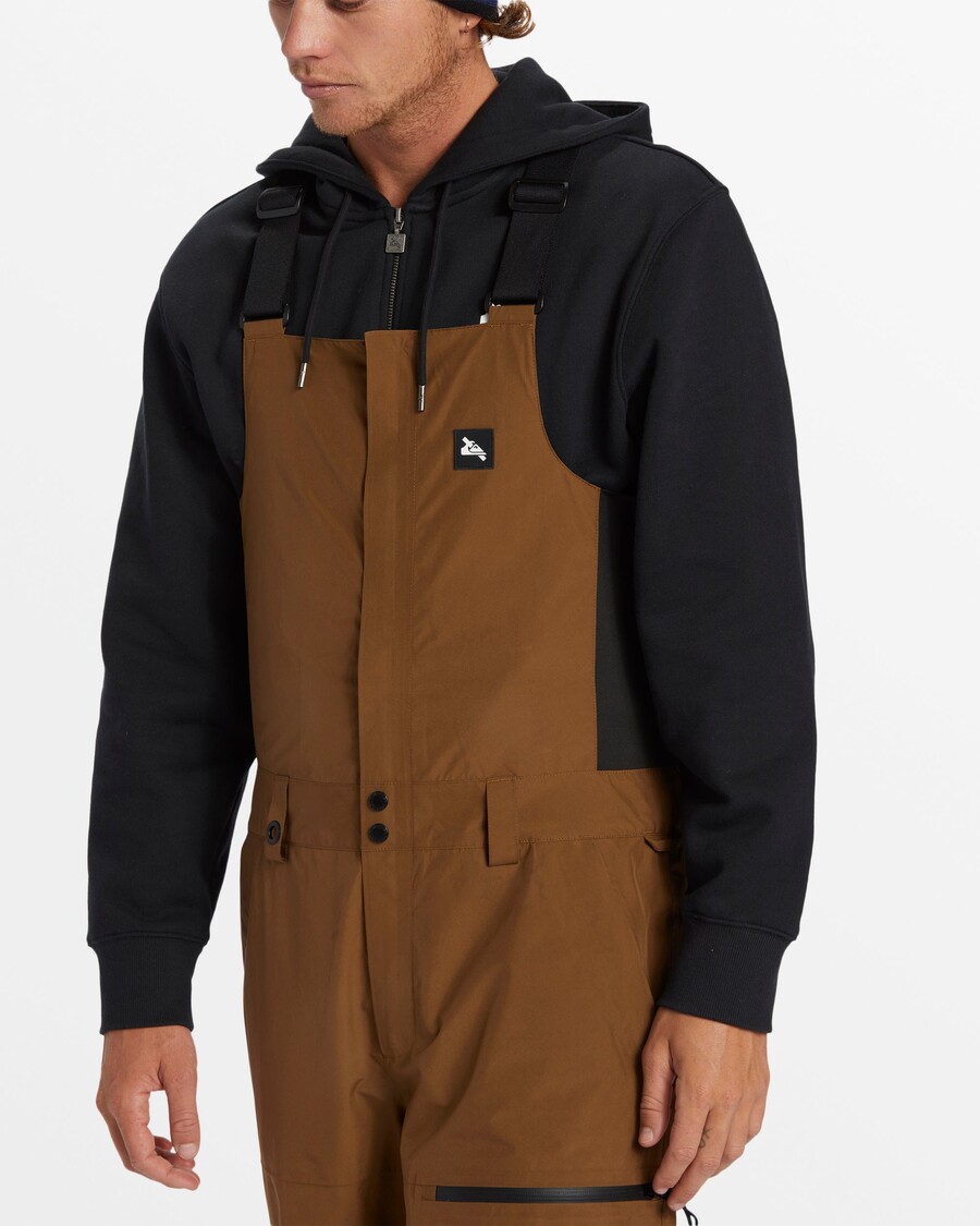 Quik Silver Snyc Technical Snow Bib Pants - Sepia