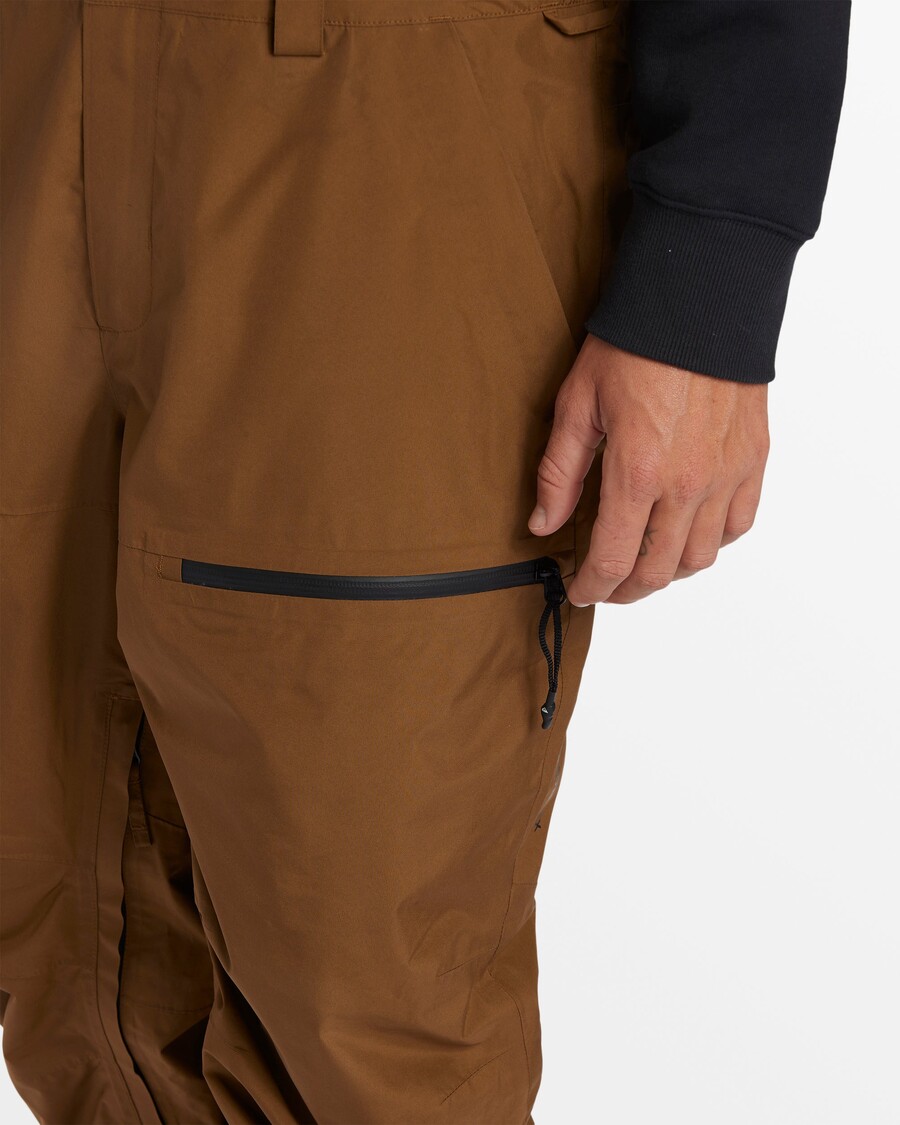Quik Silver Snyc Technical Snow Bib Pants - Sepia
