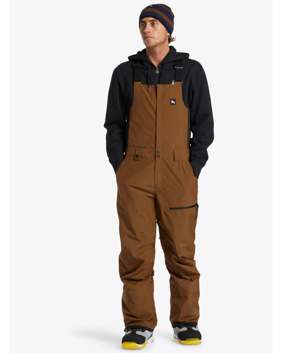 Quik Silver Snyc Technical Snow Bib Pants - Sepia