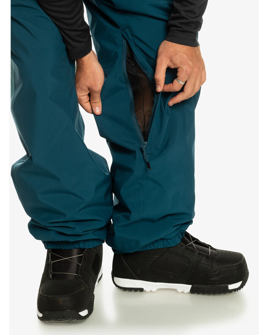 Quik Silver Snow Down Technical Snow Pants - Majolica Blue