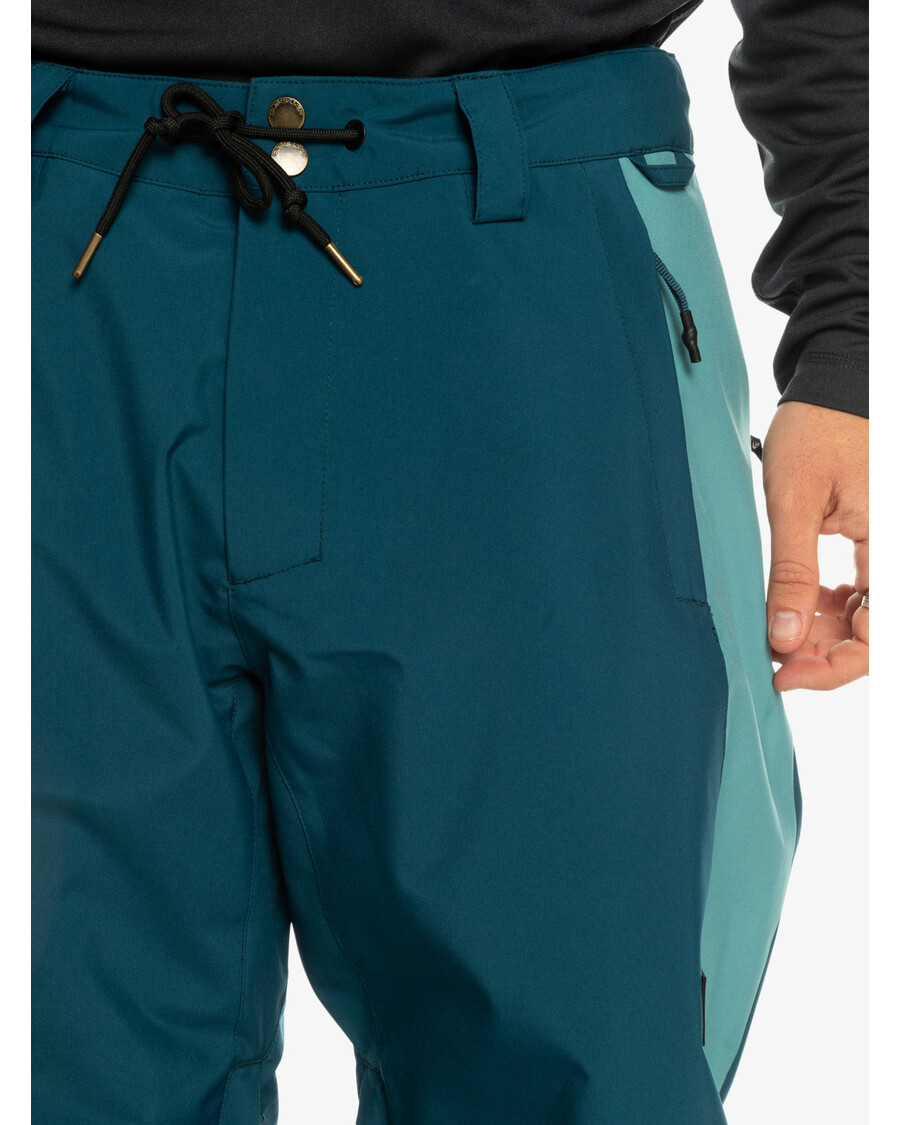 Quik Silver Snow Down Technical Snow Pants - Majolica Blue