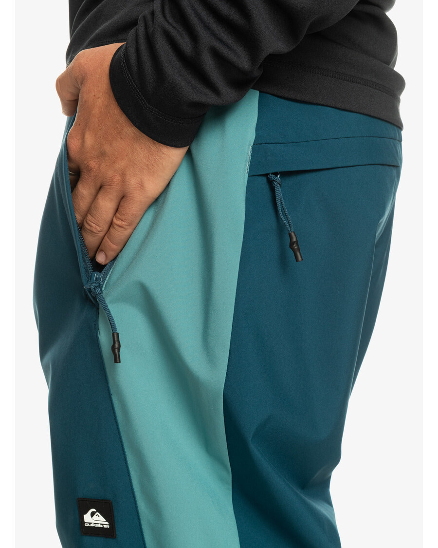 Quik Silver Snow Down Technical Snow Pants - Majolica Blue
