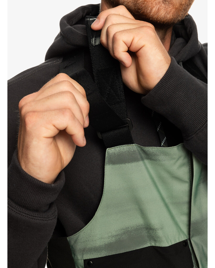 Quik Silver Utility Technical Snow Bib Pants - Break Off Laurel Wreath