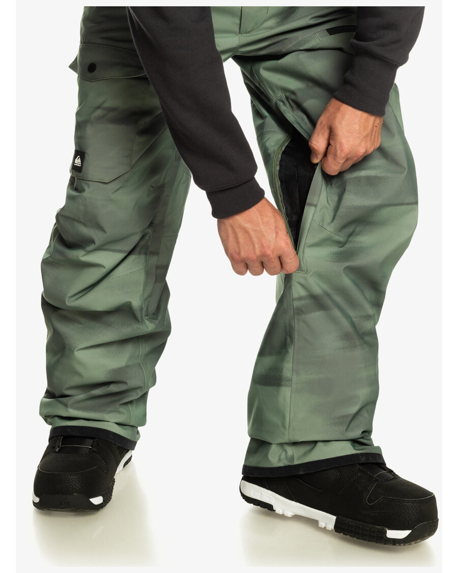 Quik Silver Utility Technical Snow Bib Pants - Break Off Laurel Wreath