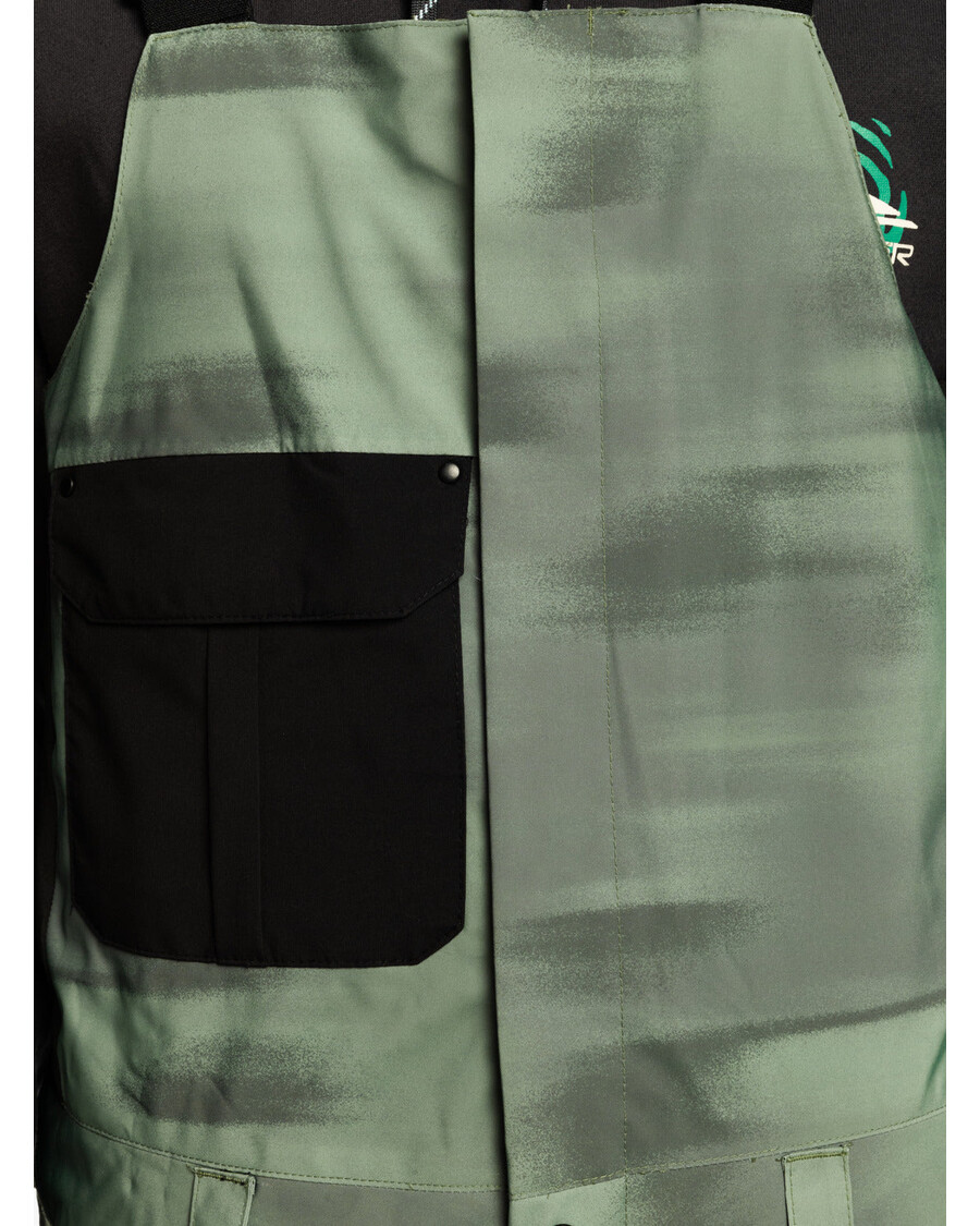 Quik Silver Utility Technical Snow Bib Pants - Break Off Laurel Wreath