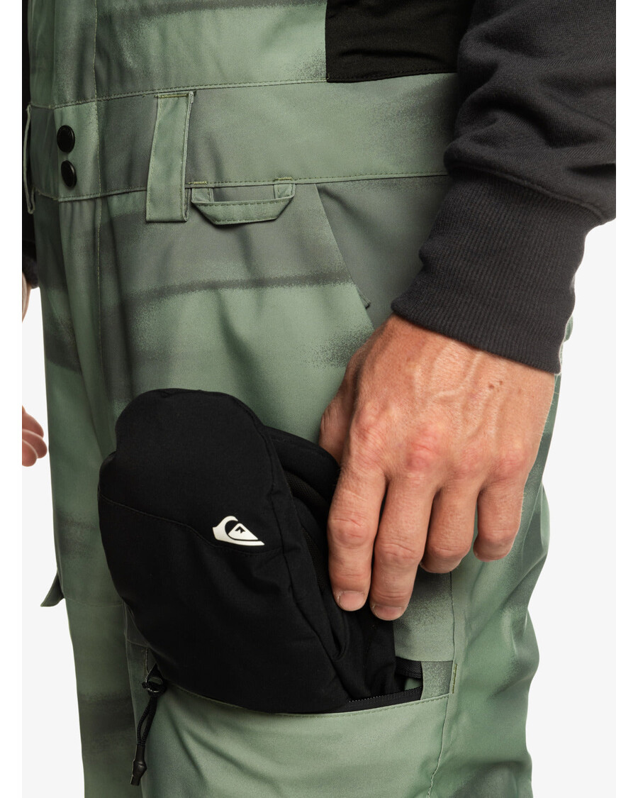 Quik Silver Utility Technical Snow Bib Pants - Break Off Laurel Wreath