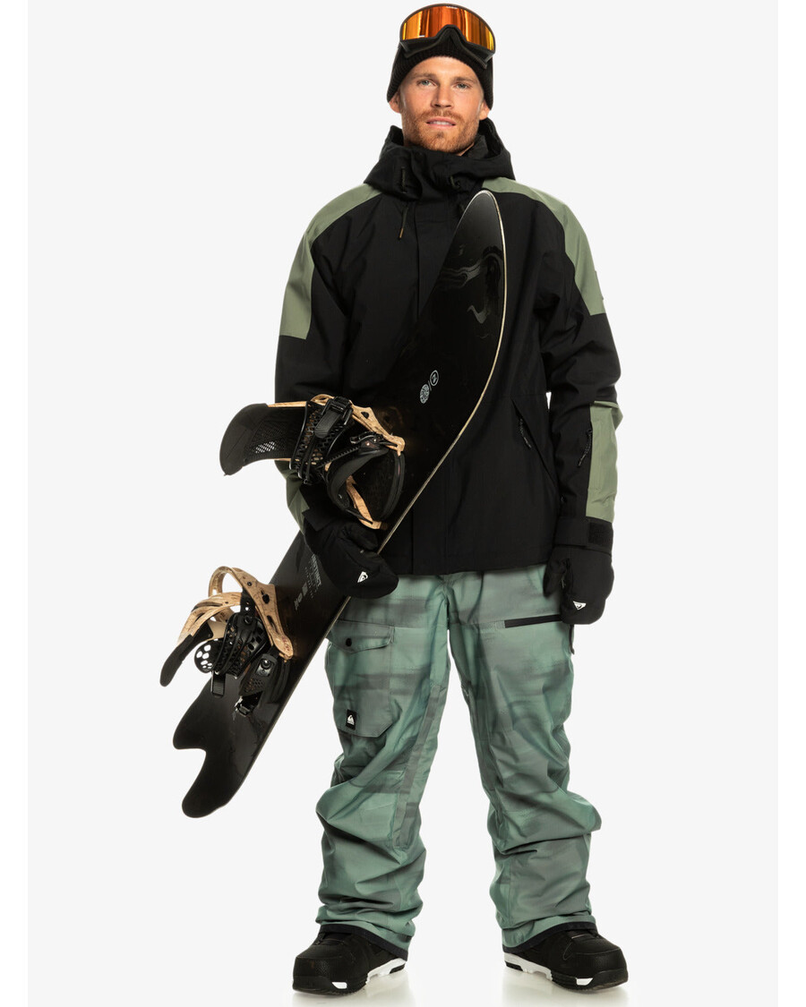 Quik Silver Utility Technical Snow Bib Pants - Break Off Laurel Wreath