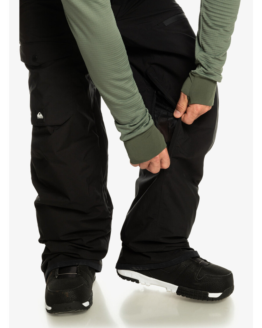 Quiksilver Utility Tehniskās Sniega Bikses - Patiesi Melnas