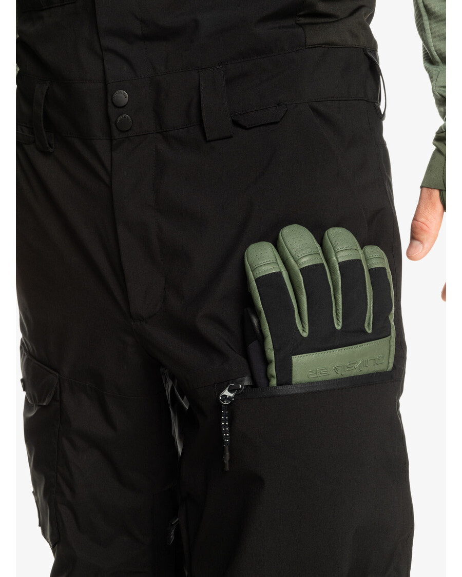 Quiksilver Utility Tehniskās Sniega Bikses - Patiesi Melnas