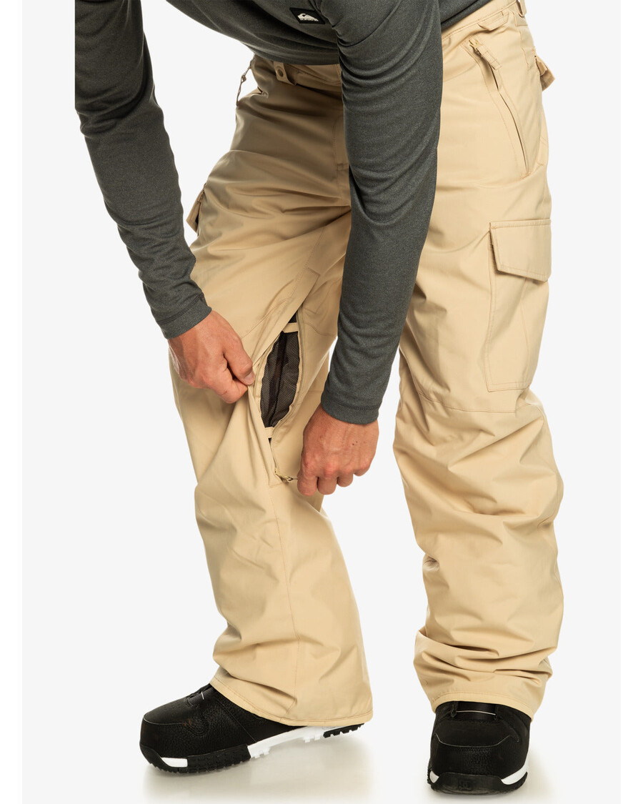 Quik Silver Porter Insulated Snow Pants - Pale Khaki