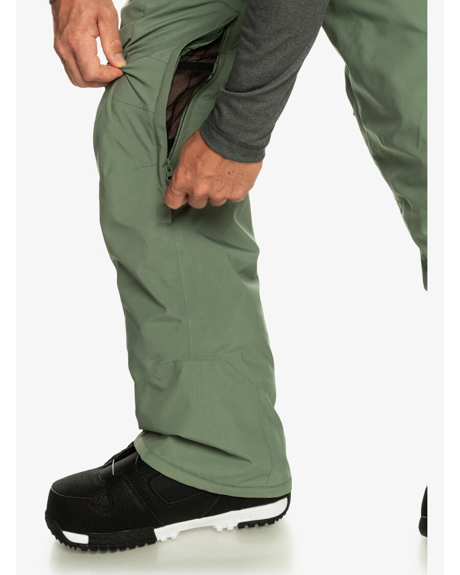 παντελόνι χιονιού κοχύλι χρηστικό Quiksilver - δάφνινο στεφάνι