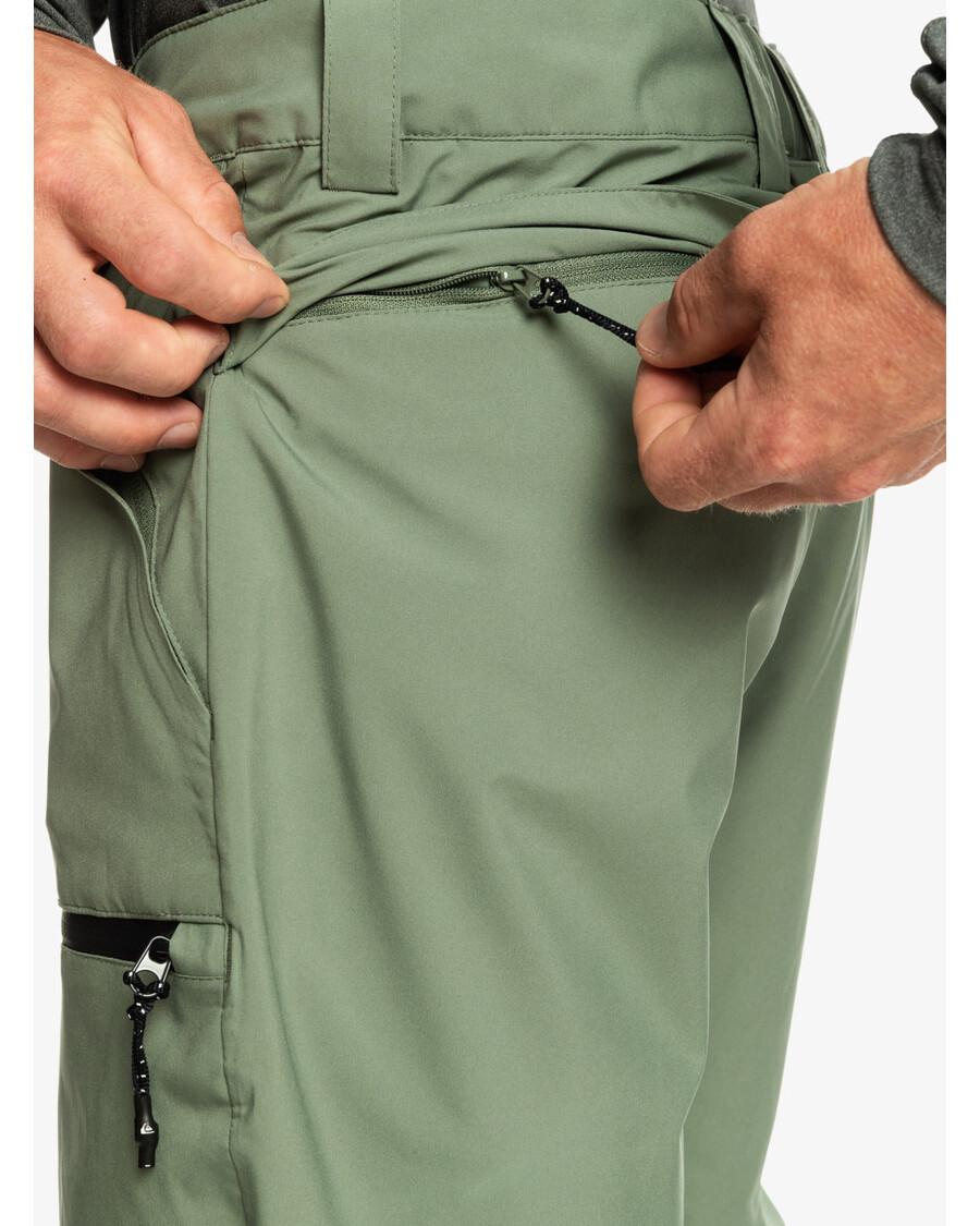 παντελόνι χιονιού κοχύλι χρηστικό Quiksilver - δάφνινο στεφάνι