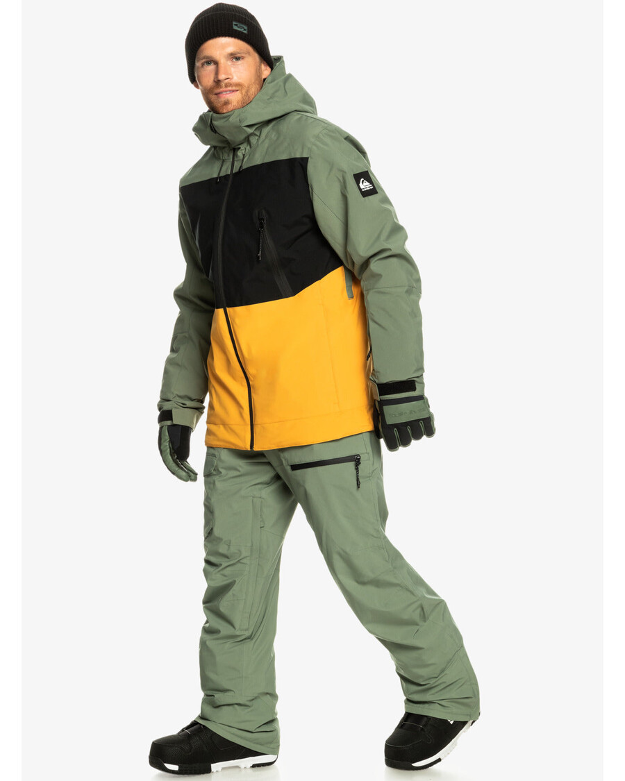 παντελόνι χιονιού κοχύλι χρηστικό Quiksilver - δάφνινο στεφάνι