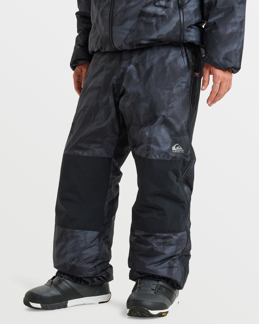 куиксилвер травис рице екпедитион снежне панталоне - тр црни папир