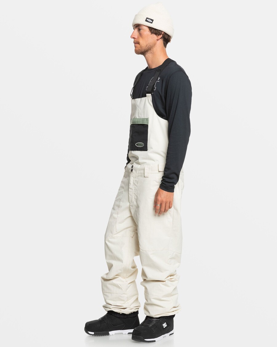 Quik Silver Fly High Bib Snow Pants - Birch